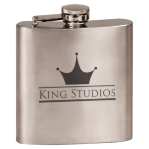 6 oz. Gloss Stainless Steel Flask 2